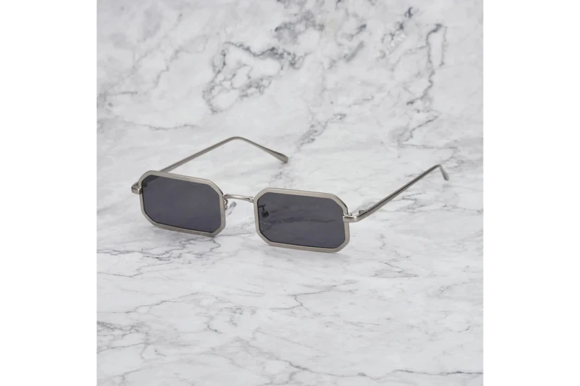 Explicit Poets Murphy Unisex Γυαλιά Ηλίου Ασημί, Γκρι