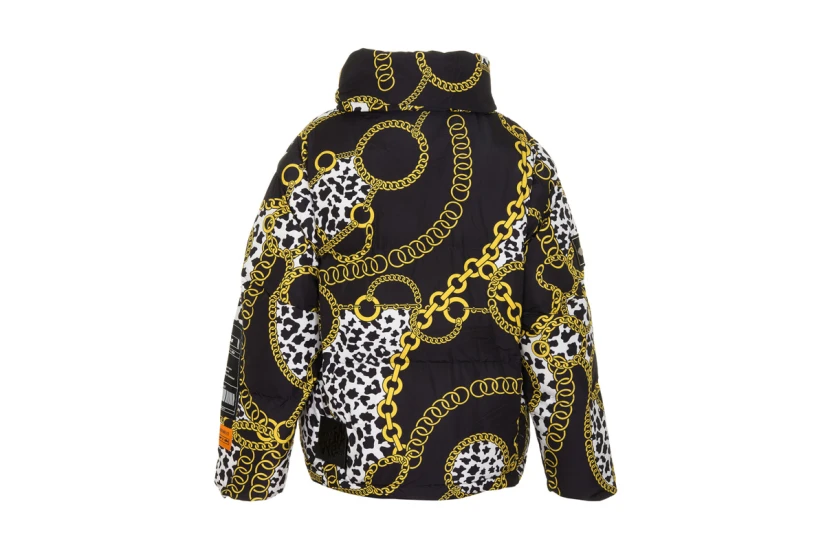 MWM Unisex Μπουφάν Puffer Μαύρο, Λευκό, Χρυσό