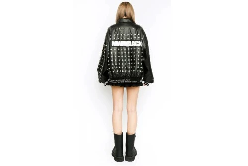 Mwm Μπουφάν Δερματίνη (MW074071021 BLACK)