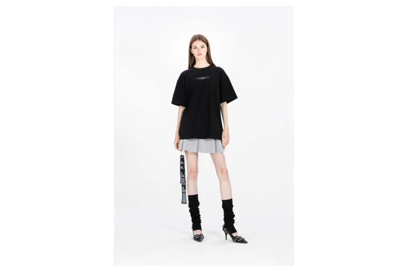 MWM Cords Back Circle Logo Patch Κοντομάνικο T-Shirt Μαύρο