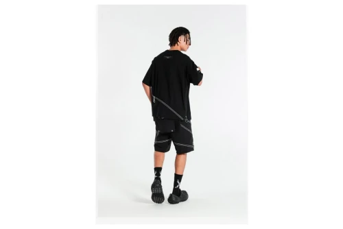 Mwm Deconstructed Zip Detail Regular Fit T-Shirt (MW092020376 BLACK)