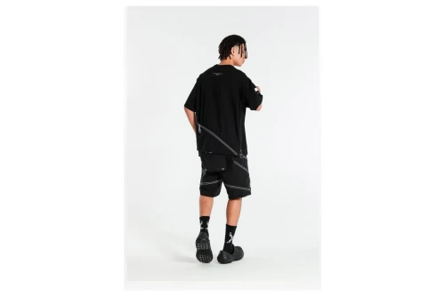 Mwm Deconstructed Zip Detail Regular Fit T-Shirt (MW092020376 BLACK)