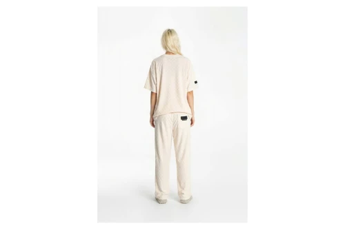 Mwm Square Pattem Soft Fabric T-Shirt (MW092020402 ECRU)