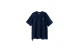Mwm Pleated Texture Unisex Κοντομάνικο T-Shirt Μπλε Σκούρο