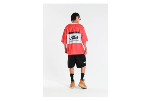 Mwm Ultra-Oversized Country Team Jersey T-Shirt (MW092020423 RED)