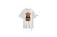 MWM Teddy Bear Print Oversized Κοντομάνικο T-Shirt Λευκό, Καφέ, Μαύρο
