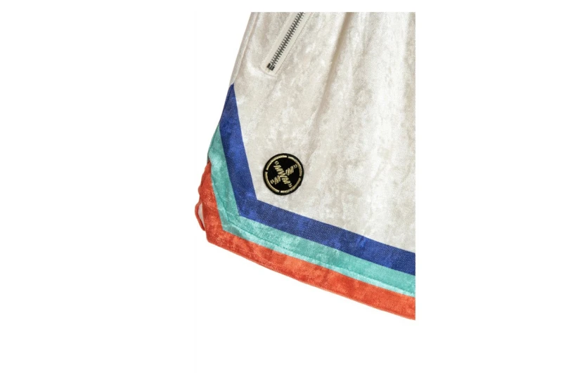 MWM Silk Zip Front Αθλητικό Σορτς Εκρού, Διάφορα Χρώματα