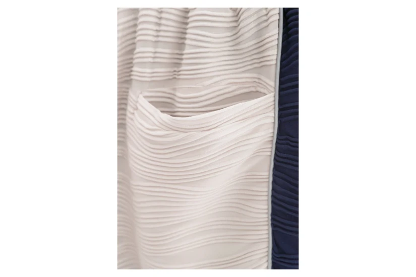 MWM Two-Bone Pleated Texture Αθλητικό Σορτς Εκρού, Μπλε