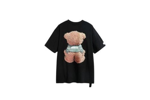 Mwm Teddy Print T-Shirt (MW093020822 BLACK)