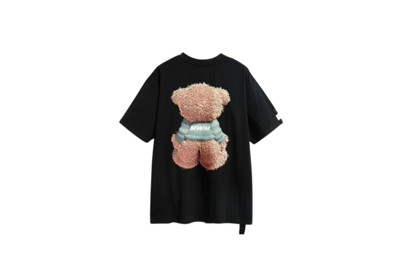 Mwm Teddy Print T-Shirt (MW093020822 BLACK)