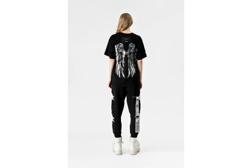 MWM Double Wings Unisex Παντελόνι Φόρμας Μαύρο
