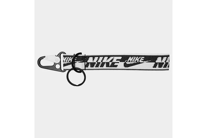 Nike Key Holder Wrist Lanyard Μπρελόκ Λευκό, Μαύρο