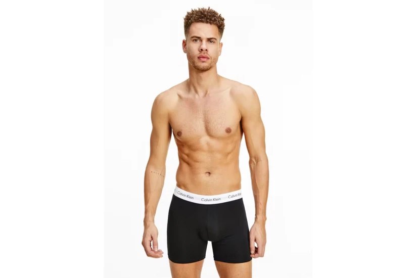 Calvin Klein Cotton Stretch Εσώρουχο Boxer 3-Τεμάχια (NB1770 001)