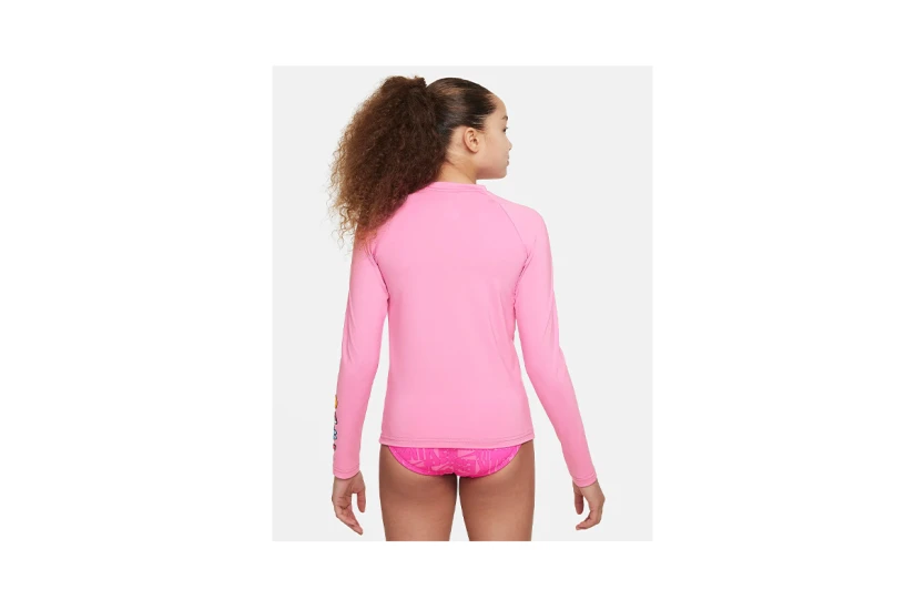 Nike Dri-FIT UV Protection Παιδική Μακρυμάνικη Μπλούζα Ροζ