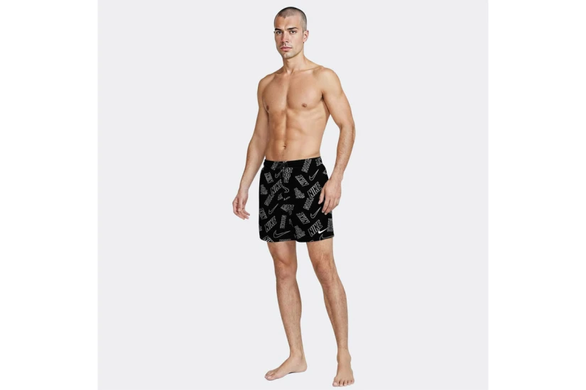 Nike Swim Breaker Brief-Lined Volley Ανδρικό Μαγιό Σορτς Μαύρο, Λευκό