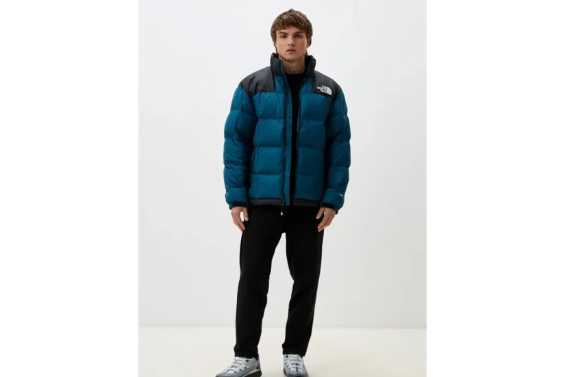 The North Face Lhotse Ανδρικό Puffer Μπουφάν Πετρόλ, Μαύρο