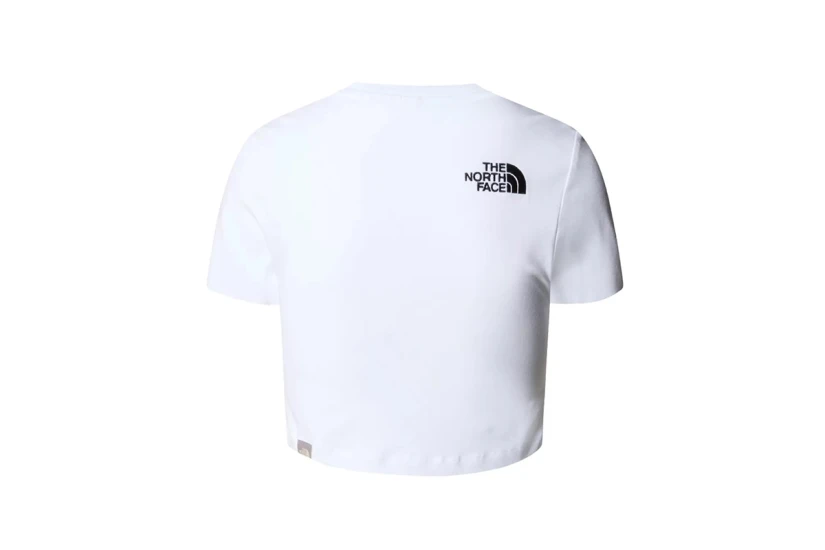 The North Face Γυναικεία Κοντομάνικη Crop Top Μπλούζα Λευκή
