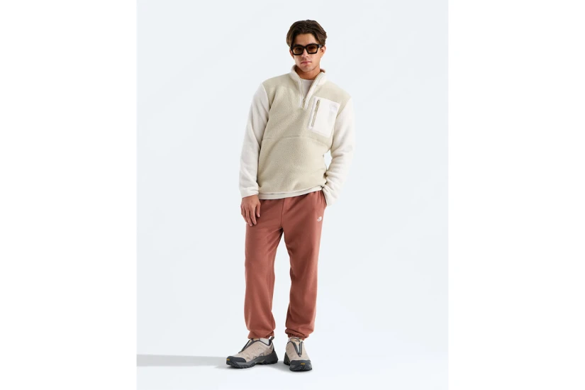 The North Face Yumiori Ανδρική Μακρυμάνικη Μπλούζα Fleece με Φερμουάρ Εκρού, Λευκή