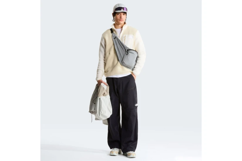 The North Face Yumiori Ανδρική Μακρυμάνικη Μπλούζα Fleece με Φερμουάρ Εκρού, Λευκή