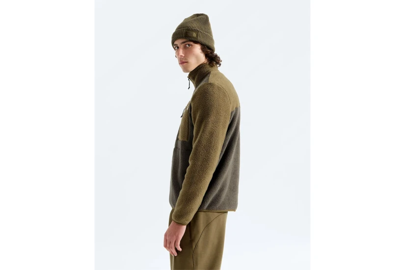 The North Face Yumiori Ανδρική Μακρυμάνικη Μπλούζα Fleece με Φερμουάρ Λαδί, Χακί