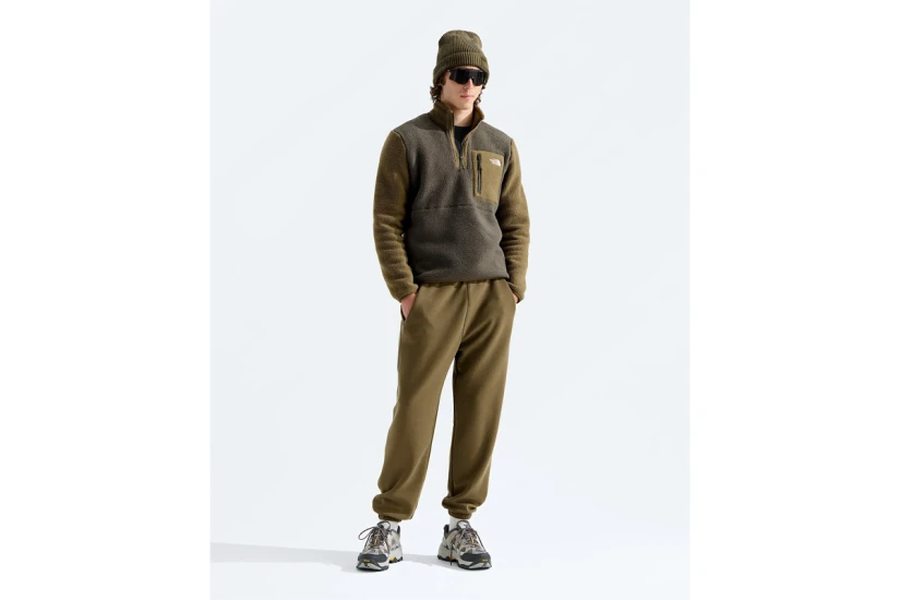 The North Face Yumiori Ανδρική Μακρυμάνικη Μπλούζα Fleece με Φερμουάρ Λαδί, Χακί