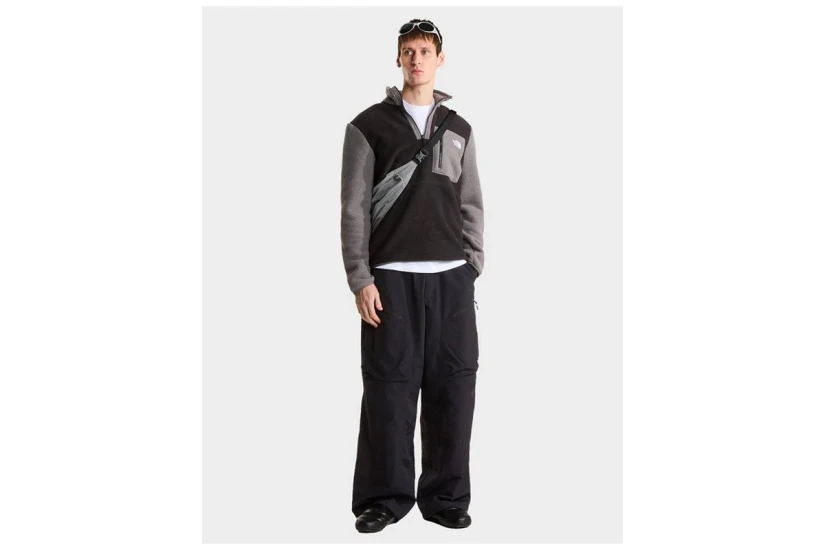 The North Face Yumiori Ανδρική Μακρυμάνικη Μπλούζα Fleece με Φερμουάρ Μαύρη, Γκρι