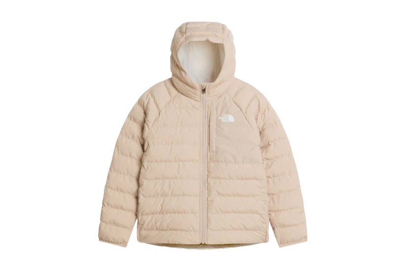 The North Face Reversible Perrito Παιδικό Μπουφάν Puffer με Κουκούλα Μπεζ, Εκρού
