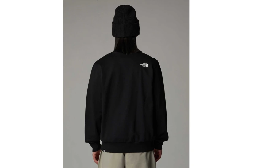 The North Face Fine Crew Ανδρική Μακρυμάνικη Μπλούζα Μαύρη