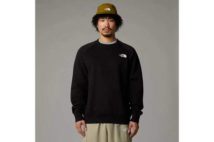 The North Face Raglan Redbox Ανδρικό Φούτερ με Λαιμόκοψη Μαύρο
