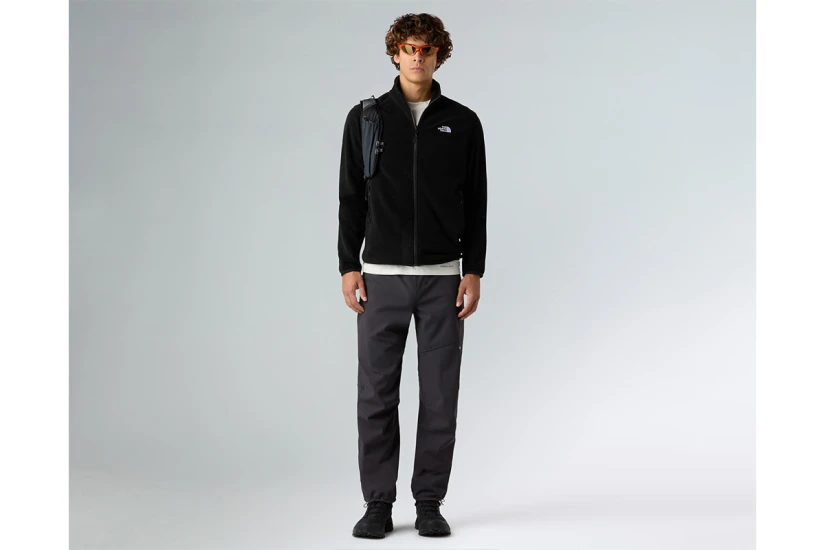 The North Face Glacier Ανδρική Ζακέτα Fleece Μαύρη