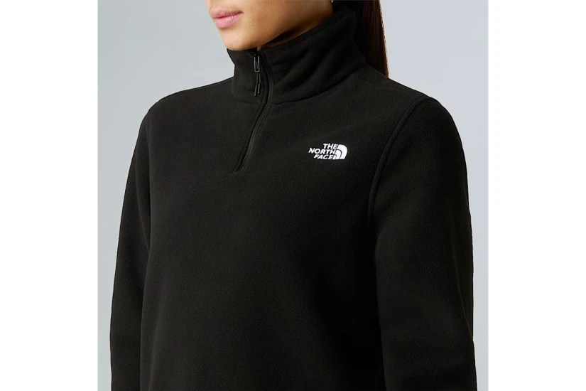 The North Face Glacier Fleece Γυναικεία Μπλούζα με Φερμουάρ Μαύρη