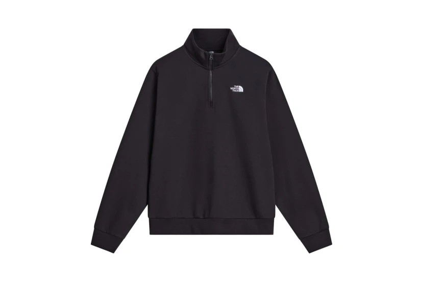 The North Face Evolution Simple Dome Ανδρική Μακρυμάνικη Μπλούζα με Φερμουάρ Μαύρη