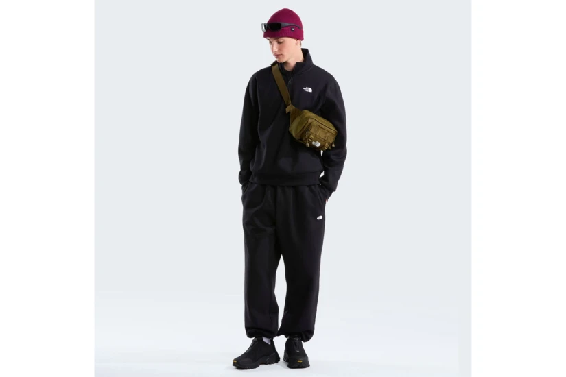 The North Face Evolution Simple Dome Ανδρική Μακρυμάνικη Μπλούζα με Φερμουάρ Μαύρη