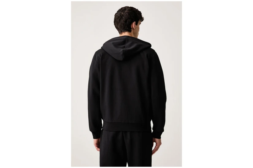 The North Face Evolution Simple Dome Ανδρική Βαμβακερή Ζακέτα με Κουκούλα Μαύρη