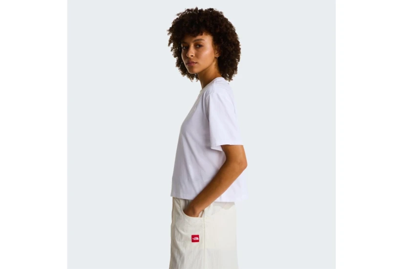The North Face Evolution Simple Dome Γυναικείο Κοντομάνικο Cropped T-Shirt Λευκό