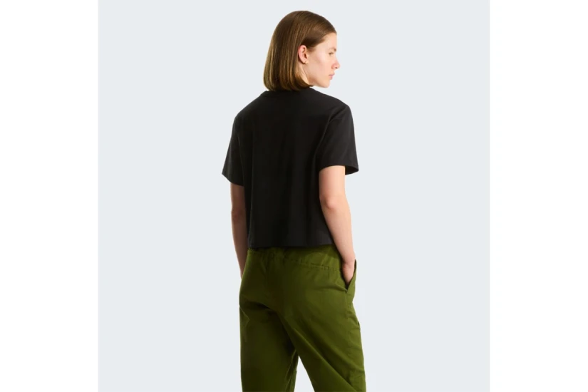 The North Face Evolution Simple Dome Γυναικείο Κοντομάνικο Cropped T-Shirt Μαύρο