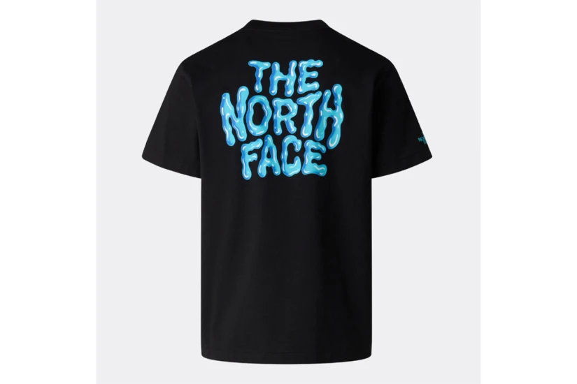 The North Face Drip Logo Relaxed Graphic Ανδρικό Κοντομάνικο T-Shirt Μαύρο, Μπλε