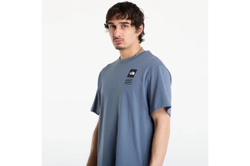 The North Face Icon Celebration Regular Graphic Ανδρικό Κοντομάνικο T-Shirt Γκρι Σκούρο