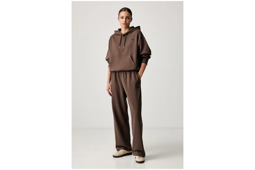 The North Face Essential Simple Dome Boxy Γυναικείο Φούτερ με Κουκούλα Καφέ