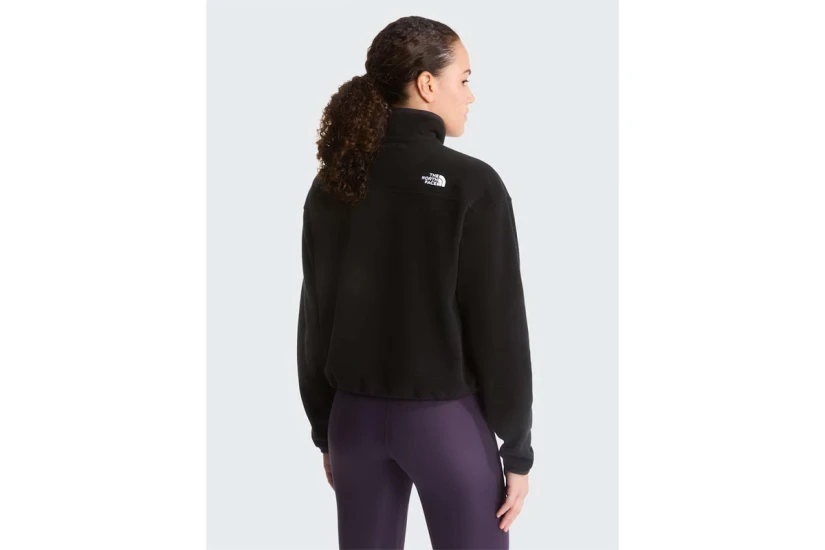 The North Face Glacier Novelty Logo Γυναικεία Μακρυμάνικη Μπλούζα με Φερμουάρ Μαύρη