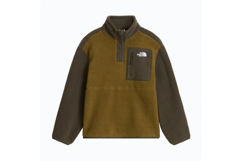 The North Face Yumiori Παιδική Μακρυμάνικη Μπλούζα Fleece με Φερμουάρ Λαδί, Χακί