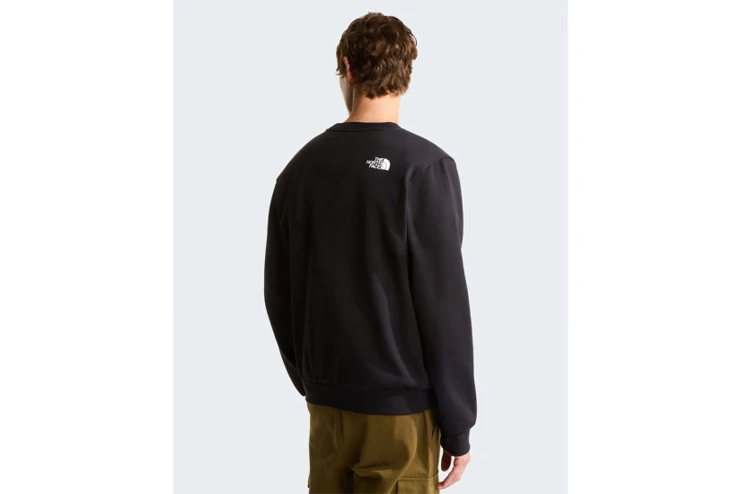 The North Face Box Half Dome Ανδρική Μακρυμάνικη Μπλούζα με Λαιμόκοψη Μαύρη