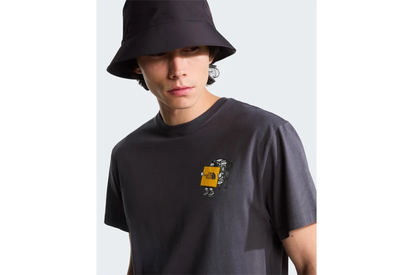 The North Face Gear Up Get Out Graphic Unisex Κοντομάνικο T-Shirt Ανθρακί