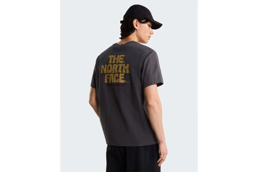 The North Face Stone Logo Graphic Unisex Κοντομάνικο T-Shirt Ανθρακί