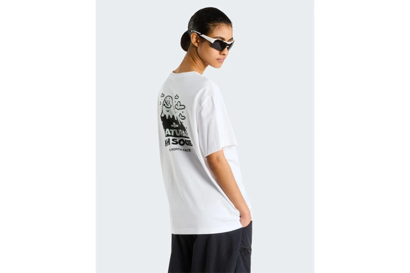 The North Face Natural High Society Graphic Unisex Κοντομάνικο T-Shirt Λευκό
