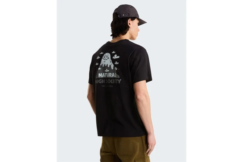 The North Face Natural High Society Graphic Unisex Κοντομάνικο T-Shirt Μαύρο