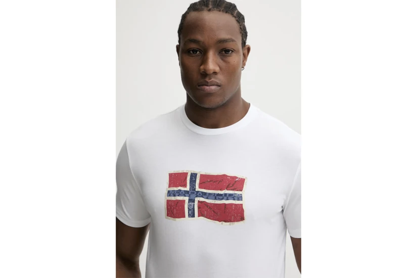 Napapijri Mahsa Ανδρικό Κοντομάνικο T-Shirt Λευκό
