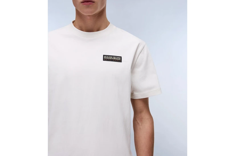 Napapijri S-Iaato Ανδρικό Κοντομάνικο T-Shirt Εκρού