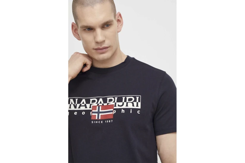 Napapijri Aylmer Ανδρικό Κοντομάνικο T-Shirt Μαύρο