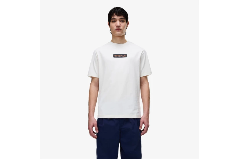 Napapijri Sol Ανδρικό Κοντομάνικο T-Shirt Εκρού
